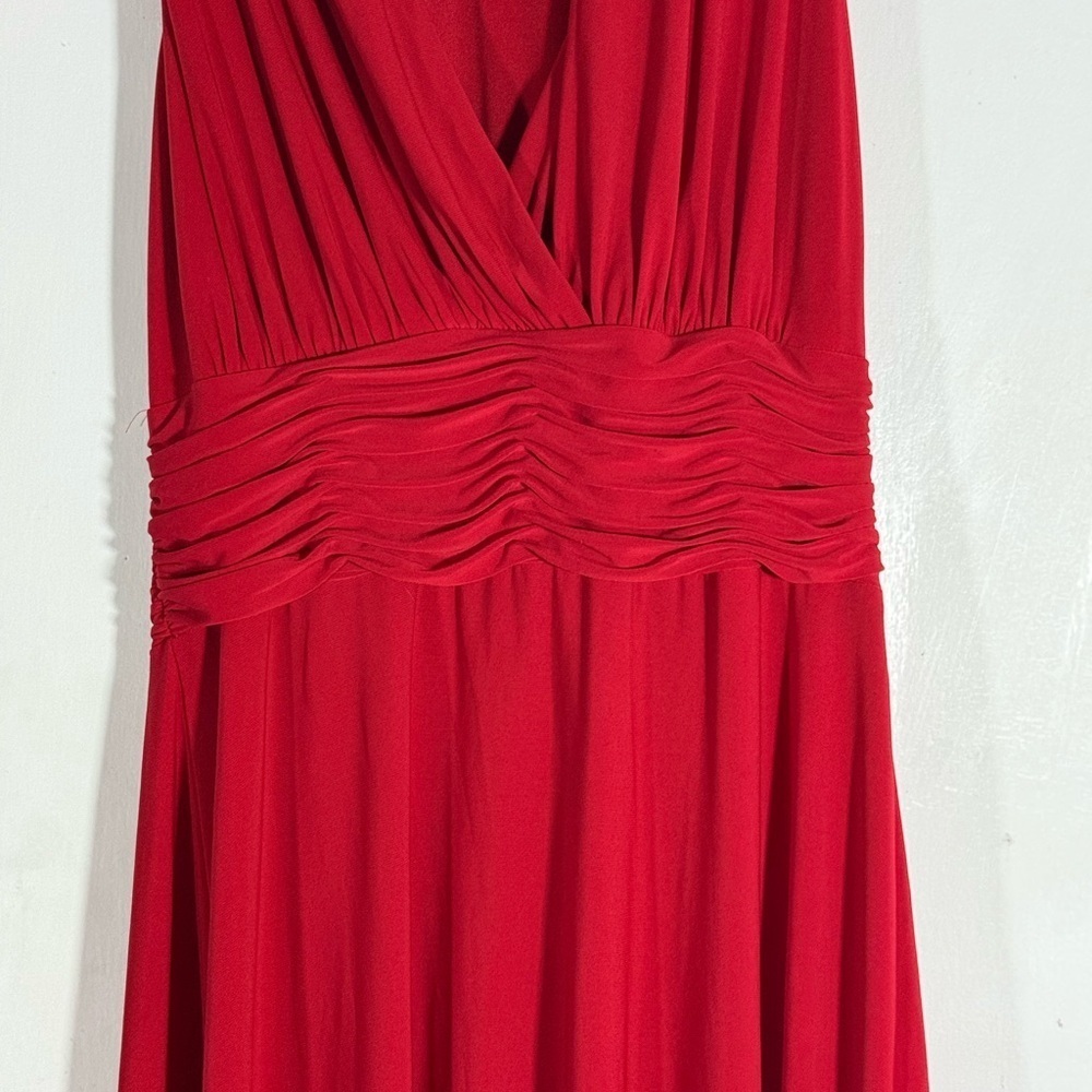 Evan Picone Deep Red Maxi Dress - Picture 9 of 11